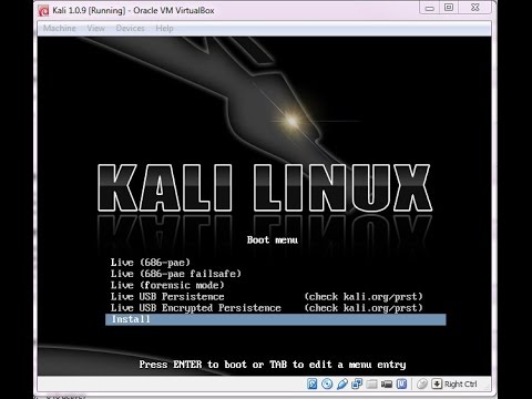 Kali Linux on Virtual Box in Windows